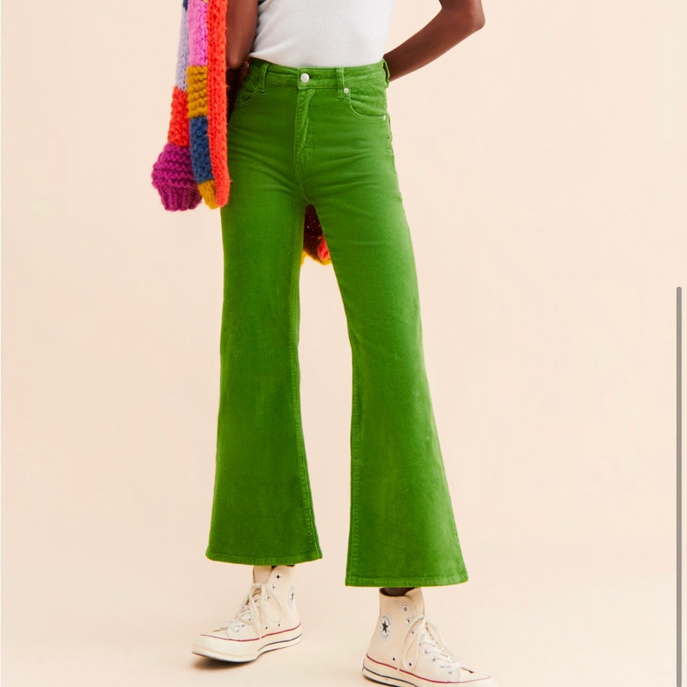 ROLLA'S Green Boot Cut Pants